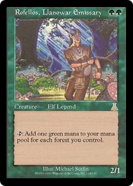 画像1: Rofellos,Llanowar Emissary/ラノワールの使者ロフェロス (1)