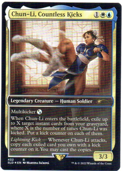 画像1: 《Foil》《Secret Lair-Secret Lair x Street Fighter》Chun-Li, Countless Kicks (1)