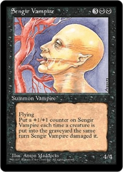 画像1: 《4版日本語黒枠》Sengir Vampire/センギアの吸血鬼 (1)
