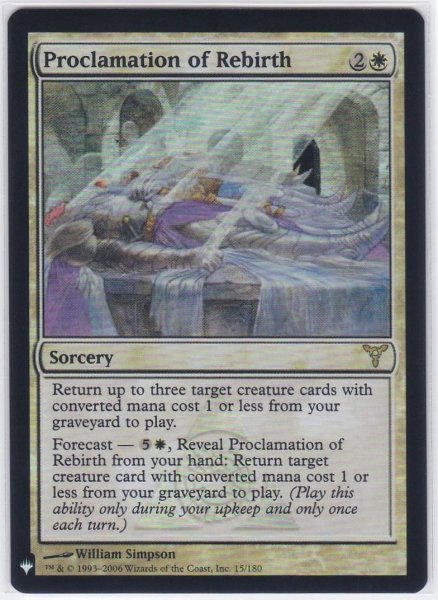 画像1: 《Foil》Proclamation of Rebirth/再誕の宣言 (1)