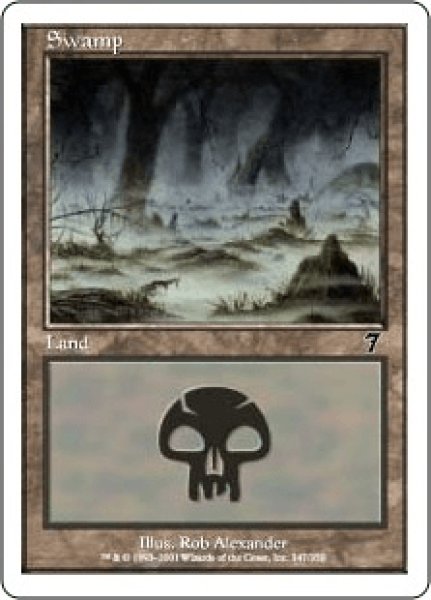 画像1: 《Foil》Swamp/沼《347》 (1)