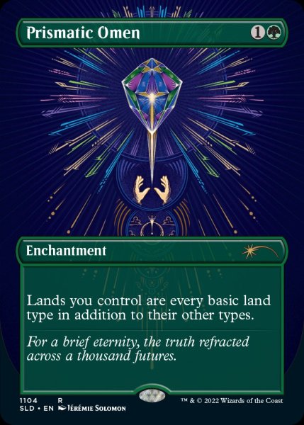 画像1: 《Foil》《Secret Lair-The Space Beyond the Stars》Prismatic Omen/虹色の前兆 (1)