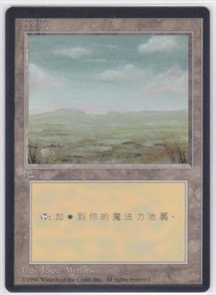 画像1: 《4版中国語黒枠》Plains/平地《Dark》 (1)