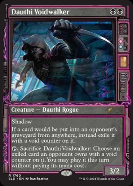画像1: 《Foil》《Secret Lair-Showcase: Duskmourn》Dauthi Voidwalker/ダウスィーの虚空歩き (1)