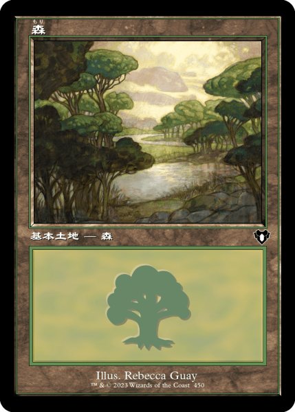 画像1: 《Foil》《旧枠》Forest/森《450》 (1)