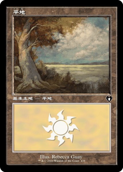 画像1: 《Foil》《旧枠》Plains/平地《438》 (1)