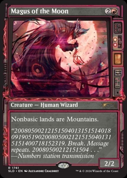 画像1: 《Foil》《Secret Lair-Showcase: Duskmourn》Magus of the Moon/月の大魔術師 (1)