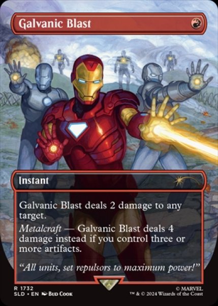 画像1: 《Foil》《Secret Lair-Secret Lair x Marvel's Iron Man》Galvanic Blast/感電破 (1)