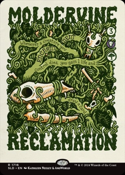 画像1: 《Foil》《Secret Lair-Prints of Darkness》Moldervine Reclamation/腐れ蔦の再生 (1)