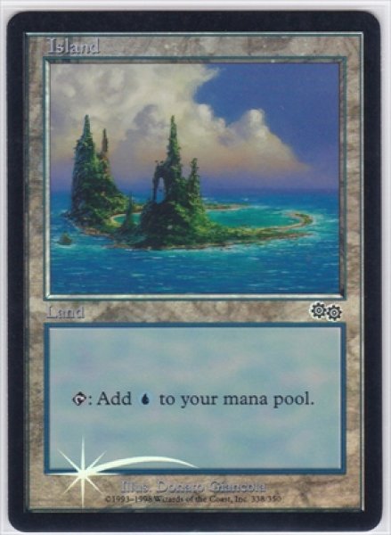 画像1: 《Foil》《アリーナ版》Island/島《338》 (1)