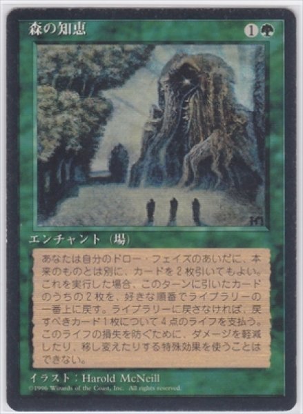 画像1: 《4版日本語黒枠》Sylvan Library/森の知恵 (1)