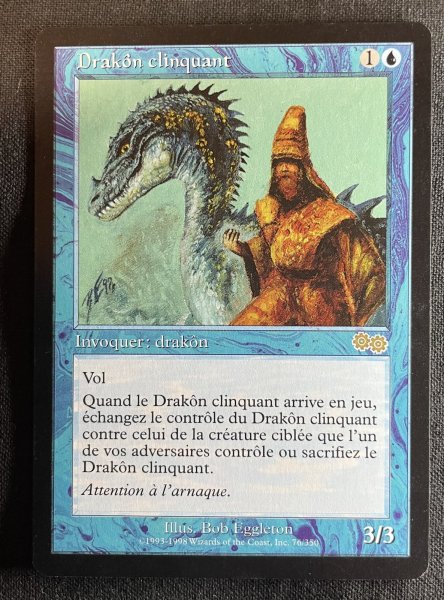 画像1: 《実物写真掲載商品》《フランス語》Gilded Drake/金粉のドレイク《状態:NM-》 #1130 (1)
