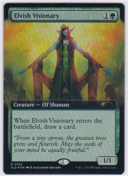 画像1: 《Foil》《Secret Lair promo》Elvish Visionary/エルフの幻想家 (1)