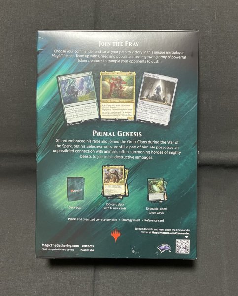 画像2: 《実物写真掲載商品》統率者2019 原初の起源 英語版 《状態:未開封》 (2)