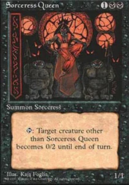 画像1: 《4版日本語黒枠》Sorceress Queen/魔術師の女王 (1)