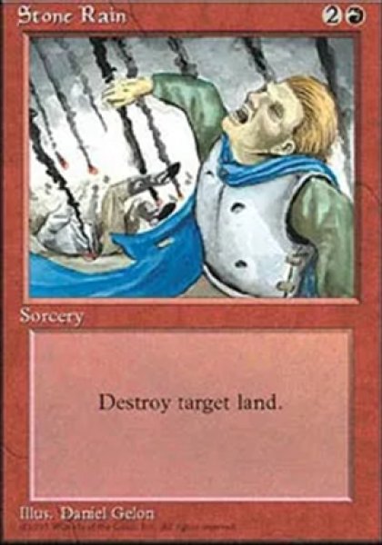 画像1: 《4版日本語黒枠》Stone Rain/石の雨 (1)