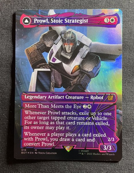 画像1: 《実物写真掲載商品》《Foil》《シャッタード・グラス》Prowl,Stoic Strategist/冷静な戦略家、プロール《016》《状態:NM》#1148 (1)