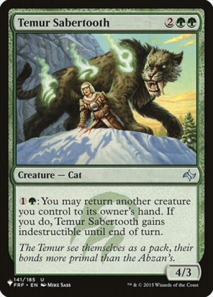 画像1: Temur Sabertooth/ティムールの剣歯虎 (1)