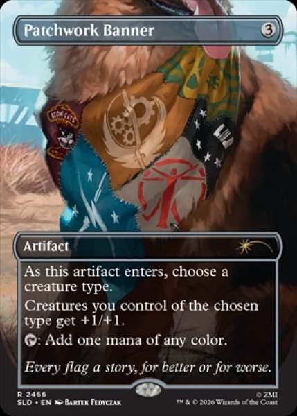 画像1: 《Foil》《Secret Lair x Fallout: Greet the Dog》Patchwork Banner/縫い合わせの旗《2466》 (1)