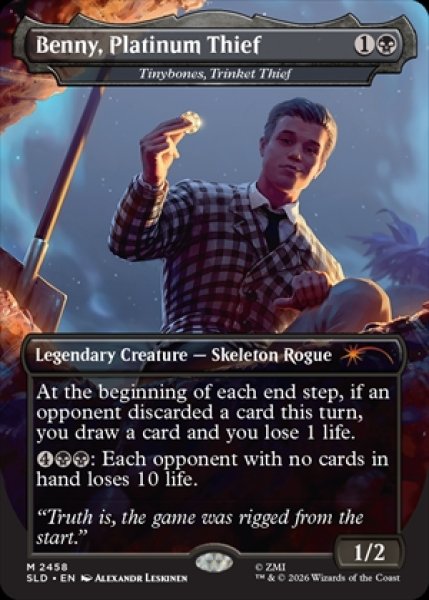 画像1: 《Foil》《Secret Lair x Fallout: Welcome to New Vegas》Tinybones, Trinket Thief/小物泥棒、チビボネ《2458》 (1)