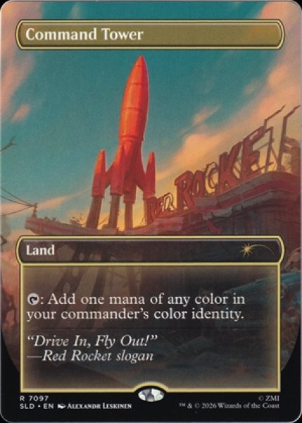 画像1: 《Foil》《Secret Lair x Fallout: Greet the Dog》Command Tower/統率の塔《7097》 (1)