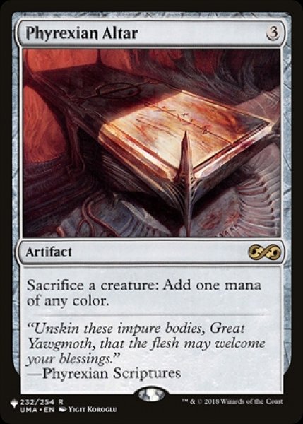画像1: Phyrexian Altar/ファイレクシアの供犠台 (1)