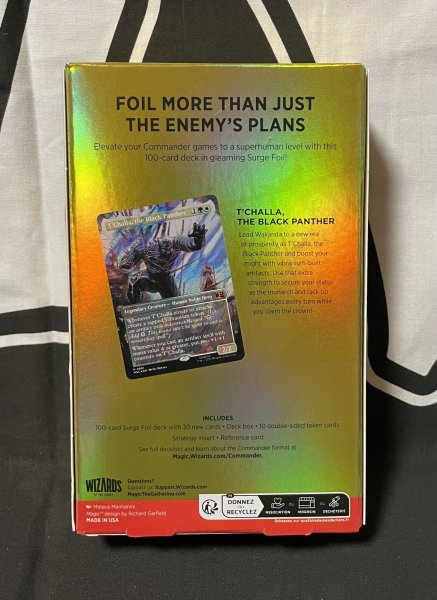 画像2: 《実物写真掲載商品》マジック：ザ・ギャザリング｜マーベル スーパー・ヒーローズ Collector’s Edition 統率者デッキ ワカンダは永遠なり 英語版《状態:未開封》#1170 (2)