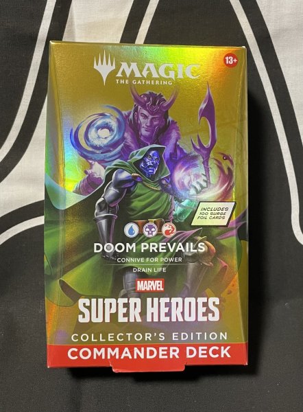 画像1: 《実物写真掲載商品》マジック：ザ・ギャザリング｜マーベル スーパー・ヒーローズ Collector’s Edition 統率者デッキ 最後はドゥームが勝つ 英語版《状態:未開封》#1169 (1)