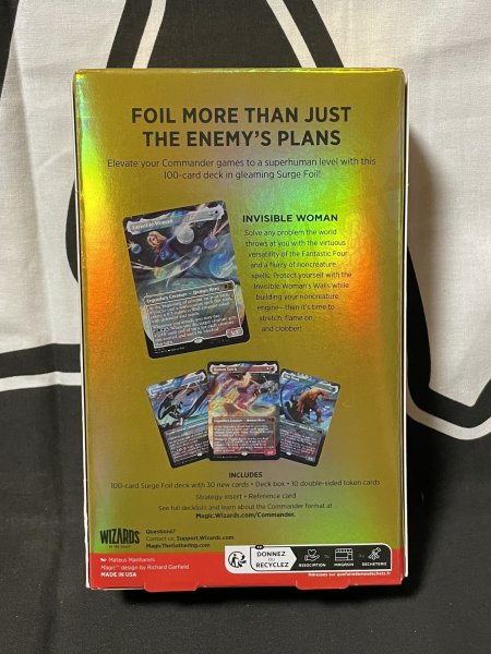 画像2: 《実物写真掲載商品》マジック：ザ・ギャザリング｜マーベル スーパー・ヒーローズ Collector’s Edition 統率者デッキ ファンタスティック・フォー 英語版《状態:未開封》#1171 (2)