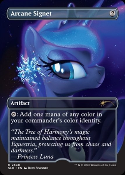 画像1: 《Foil》《Secret Lair-My Little Pony: Friendship Is Magic》Arcane Signet/秘儀の印鑑《2538》 (1)