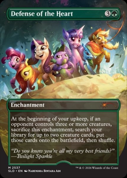 画像1: 《Foil》《Secret Lair-My Little Pony: Friendship Is Magic》Defense of the Heart/中心部の防衛《2537》 (1)