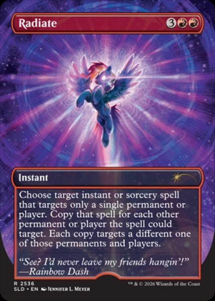 画像1: 《Foil》《Secret Lair-My Little Pony: Friendship Is Magic》Radiate/放射《2536》 (1)