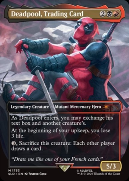 画像1: 《Secret Lair x Marvel's Deadpool》Deadpool, Trading Card《1753》 (1)