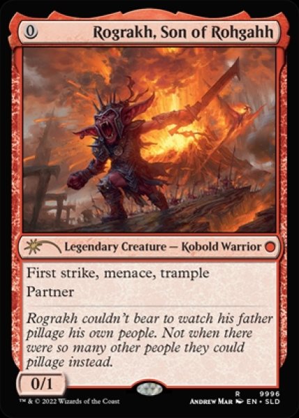 画像1: 《Foil》《Secret Lair-Finally! Left-Handed Magic Cards》Rograkh, Son of Rohgahh/ロフガフフの息子、ログラクフ《9996》 (1)
