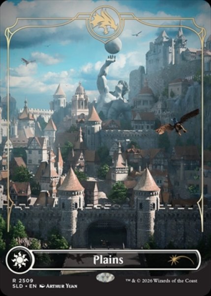画像1: 《Foil》《Secret Lair-Dungeons & Dragons: Lands of the Forgotten Realms》Plains/平地《2509》 (1)