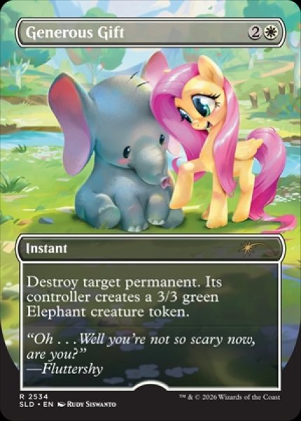 画像1: 《Foil》《Secret Lair-My Little Pony: Friendship Is Magic》Generous Gift/過大な贈り物《2534》 (1)