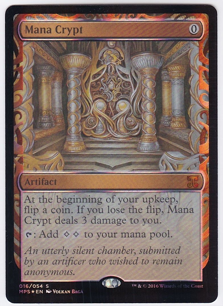 実物写真掲載商品》《Foil》《MPS》Mana Crypt/魔力の墓所《状態:NM